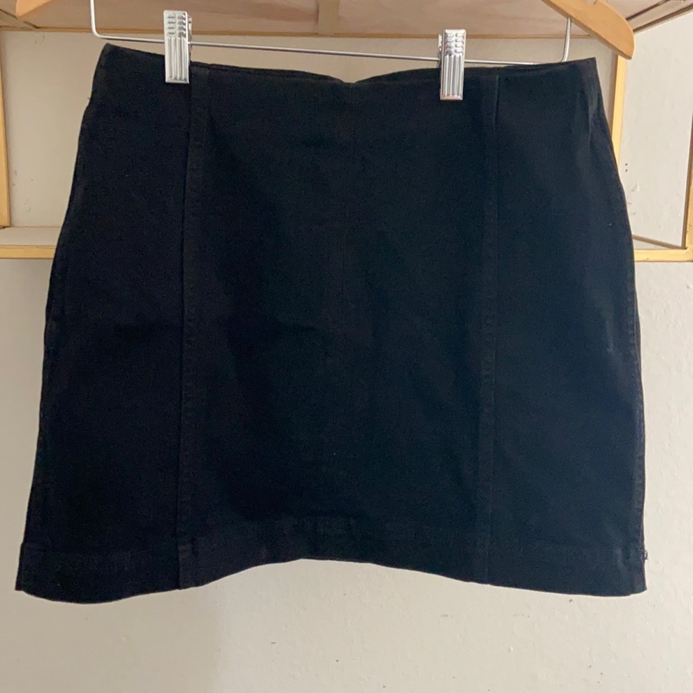 Black short skirt
